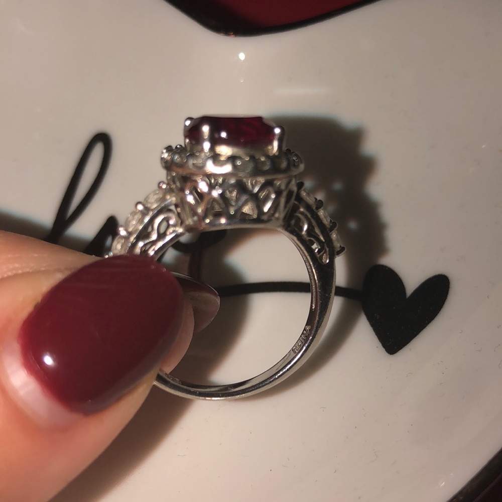 💍Platinum over silver ruby ring! 💍 - Picture 2 of 3
